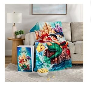 VHS The Little Mermaid Fleece Blanket And Case